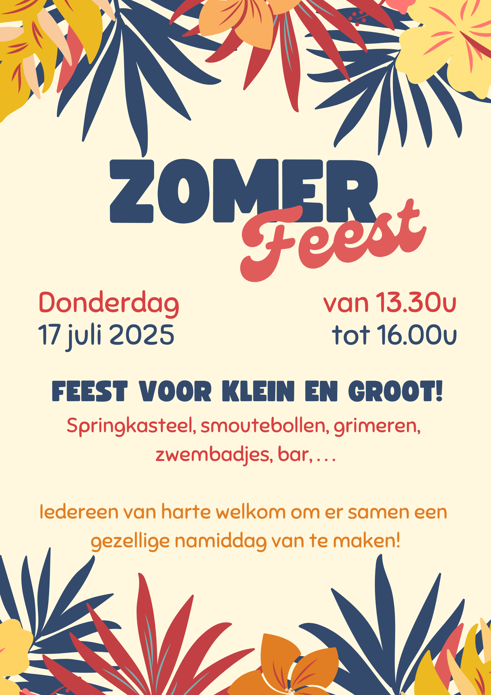 Affiche zomerfeest